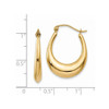 Lex & Lu 14k Yellow Gold Polished Hoop Earrings LAL81518 - 4 - Lex & Lu