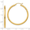Lex & Lu 14k Yellow Gold Polished 2.5mm Lightweight Round Hoop Earrings LAL81550 - 4 - Lex & Lu