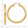 Lex & Lu 14k Yellow Gold Polished 4mm x 45mm Tube Hoop Earrings - 4 - Lex & Lu