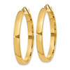 Lex & Lu 14k Yellow Gold Polished Hoop Earrings LAL81632 - 2 - Lex & Lu