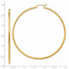 Lex & Lu 14k Yellow Gold D/C 2mm Round Tube Hoop Earrings LAL81703 - 4 - Lex & Lu