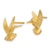 Lex & Lu 14k Yellow Gold Hummingbird Post Earrings LAL81817 - 2 - Lex & Lu