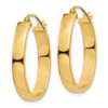 Lex & Lu 14k Yellow Gold Lightweight Oval Hoop Earrings LAL81830 - 2 - Lex & Lu