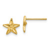 Lex & Lu 14k Yellow Gold D/C Starfish Earrings - Lex & Lu