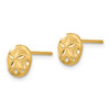 Lex & Lu 14k Yellow Gold D/C Sand Dollar Earrings LAL81851 - 2 - Lex & Lu