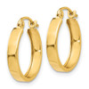 Lex & Lu 14k Yellow Gold Polished 3mm Hoop Earrings - 2 - Lex & Lu