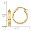 Lex & Lu 14k Yellow Gold Polished 3mm Hoop Earrings - 4 - Lex & Lu