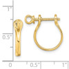 Lex & Lu 14k Yellow Gold Shackle Link Screw Earrings - 4 - Lex & Lu