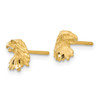 Lex & Lu 14k Yellow Gold D/C Eagle Earrings - 2 - Lex & Lu