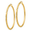 Lex & Lu 14k Yellow Gold Textured Hoop Earrings LAL82040 - 2 - Lex & Lu