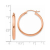 Lex & Lu 14k Rose Gold Hoop Earrings LAL82049 - 4 - Lex & Lu