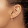 Lex & Lu 14k Rose Gold Twisted Hoop Earrings LAL82083 - 3 - Lex & Lu