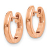 Lex & Lu 14k Rose Gold Hinged Hoop Earrings LAL82243 - 2 - Lex & Lu