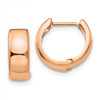 Lex & Lu 14k Rose Gold Hinged Hoop Earrings LAL82244 - Lex & Lu