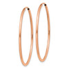 Lex & Lu 14k Rose Gold Polished Endless Tube Hoop Earrings LAL82265 - 2 - Lex & Lu