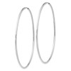 Lex & Lu 14k White Gold Polished Endless Tube Hoop Earrings LAL82275 - 2 - Lex & Lu