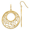 Lex & Lu 14k Yellow Gold Circle Earrings - Lex & Lu