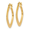 Lex & Lu 14k Yellow Gold Tapered Square Hoop Earrings LAL82627 - 2 - Lex & Lu