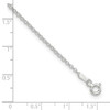 Lex & Lu Sterling Silver 1.5mm Rolo Chain Anklet 9'' - 3 - Lex & Lu