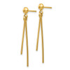 Lex & Lu 14k Yellow Gold Polished Post Dangle Earrings LAL82780 - 2 - Lex & Lu