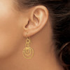 Lex & Lu 14k Yellow Gold Dangle Circles Earrings - 3 - Lex & Lu