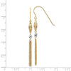 Lex & Lu 14k Two-tone Gold Bead & Chain Dangle Earrings LAL82843 - 4 - Lex & Lu