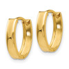 Lex & Lu 14k Yellow Gold Polished Hinged Hoop Earrings LAL82849 - 2 - Lex & Lu