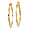 Lex & Lu 14k Yellow Gold Tapered Square Hoop Earrings LAL82909 - 2 - Lex & Lu