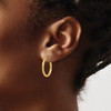 Lex & Lu 14k Yellow Gold Twist Hollow Hoop Earrings - 3 - Lex & Lu