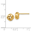 Lex & Lu 14k Yellow Gold Knot Post Earrings - 4 - Lex & Lu