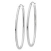 Lex & Lu 14k White Gold Large Oval Hoop Earrings - 2 - Lex & Lu