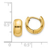 Lex & Lu 14k Yellow Gold Hinged Hoop Earrings LAL83103 - 4 - Lex & Lu