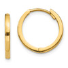Lex & Lu 14k Yellow Gold Hinged Hoop Earrings LAL83105 - Lex & Lu