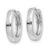 Lex & Lu 14k White Gold Hinged Hoop Earrings LAL83107 - 2 - Lex & Lu