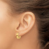 Lex & Lu 14k Yellow Gold Hinged Hoop Earrings LAL83120 - 3 - Lex & Lu