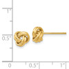 Lex & Lu 14k Yellow Gold Love Knot Post Earrings - 4 - Lex & Lu