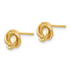Lex & Lu 14k Yellow Gold Polished Knot Post Earrings LAL83126 - 2 - Lex & Lu