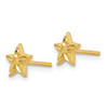 Lex & Lu 14k Yellow Gold Polished & D/C Starfish Post Earrings - 2 - Lex & Lu