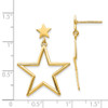 Lex & Lu 14k Yellow Gold Star Dangle Post Earrings - 4 - Lex & Lu