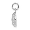 Lex & Lu 14k White Gold Baseball Charm - 2 - Lex & Lu