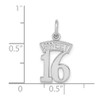 Lex & Lu 14k White Gold Sweet 16 Charm - 4 - Lex & Lu