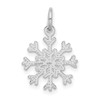 Lex & Lu 14k White Gold Snowflake Charm - 3 - Lex & Lu