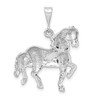 Lex & Lu 14k White Gold Horse Charm LAL83250 - 3 - Lex & Lu