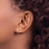 Lex & Lu 14k Yellow Gold 4-5mm Pink Round FW Cultured Pearl Stud Earrings - 3 - Lex & Lu