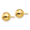 Lex & Lu 14k Yellow Gold Polished 8mm Ball Post Earrings - 2 - Lex & Lu
