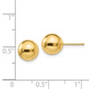 Lex & Lu 14k Yellow Gold Polished 8mm Ball Post Earrings - 4 - Lex & Lu