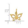 Lex & Lu 14k Yellow Gold Butterfly Charm LAL83526 - 3 - Lex & Lu