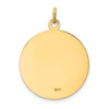 Lex & Lu 14k Yellow Gold Saint Francis Medal Pendant - 4 - Lex & Lu