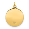 Lex & Lu 14k Yellow Gold Saint Anne Medal Charm LAL83541 - 4 - Lex & Lu