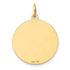 Lex & Lu 14k Yellow Gold Dachshund Disc Charm - 4 - Lex & Lu